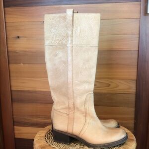 Lucky Brand Tan Leather Heeled Boots